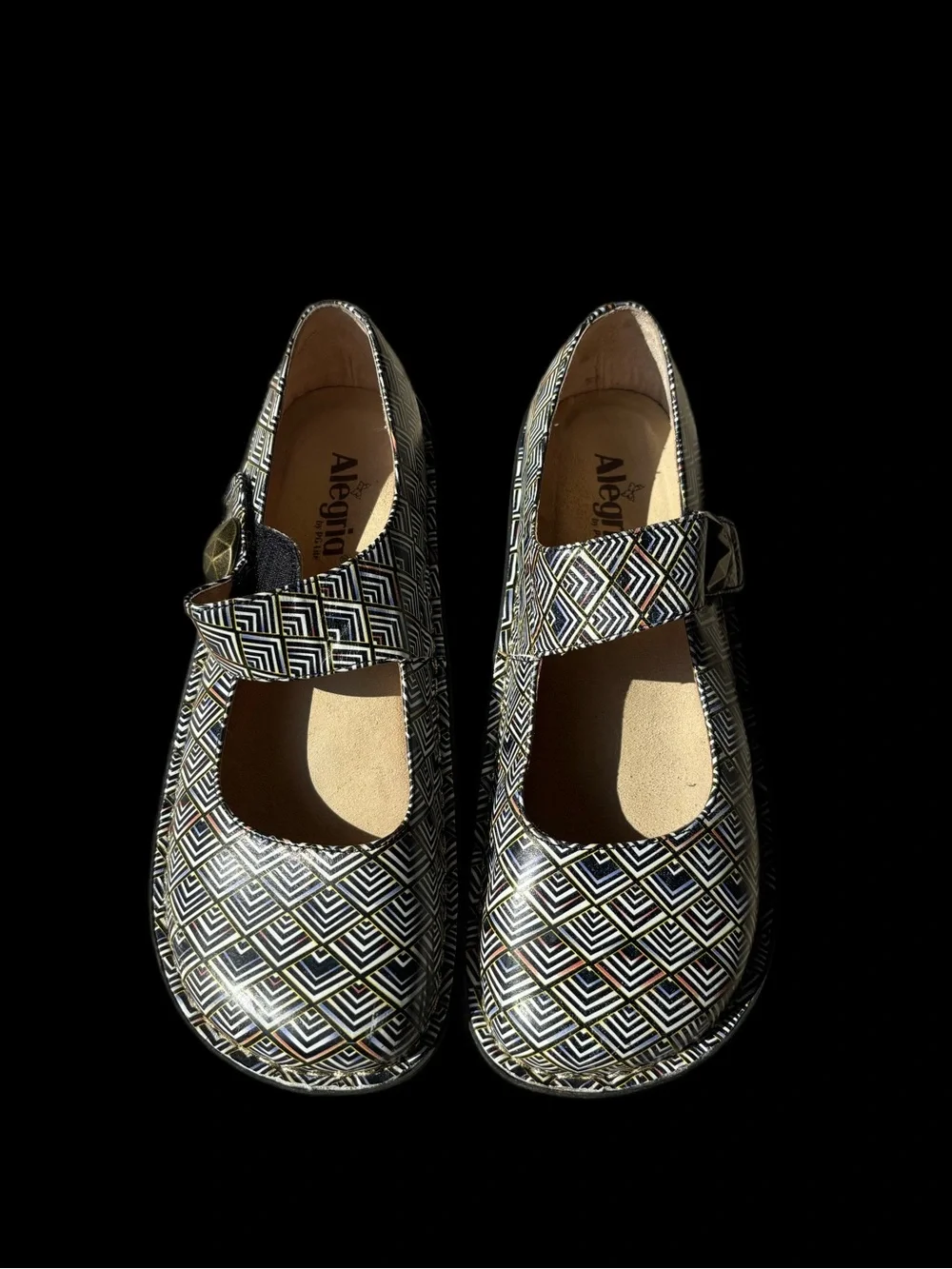 Women's ALEGRIA Paloma Pyramids Leather Mary Janes PAL-394 Size 41 (10.5-11US)